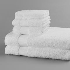 Bath Towel EuroSoft® 25 X 54 Inch Cotton 86% / Polyester 14% White Reusable CAM 12.0LB25"X54" (12/DZ) D/S MK-1212105