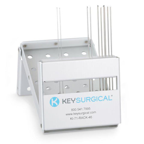 Sterilization Rack Key Surgical® 3/4 X 4-1/8 X 6-1/4 Inch  K-WIRE & STEINMANN PIN STRLZ W/12 9" WIRES MK-1212159