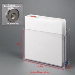 Binder Holder Poltex Clear 1 Binder Top Opening 3RING BINDER W/MAGNETSPETG DURABLE MK-1212379