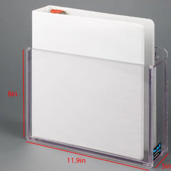 Binder Holder Poltex Clear 1 3 Ring Binder Top Opening HOLDER, 3RING BINDER DURABLE WALL MOUNT MK-1212380