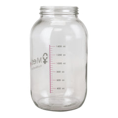 Suction Collection Bottle 1400 mL Sealing Lid CANNISTER, GLASS 1400ML MK-1212390