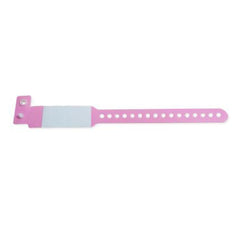 Identification Wristband Sentry® Barcode / Write On Permanent Snap Without Legend  INF PNK (500/BX) MK-1212574