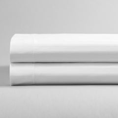 Bed Sheet ComforTwill™ Flat White 70% Cotton / 30% Polyester Reusable COMFORTWILL 70/30 COTTON/POLY KING (12/DZ) D/S MK-1212632