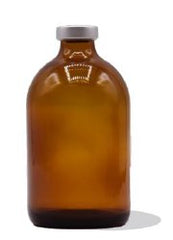 Sterile Empty Vial (SEV) Borosilicate Glass 100 mL Stopper Cap PACK OF 25 MK-1213578