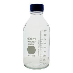 Media Bottle Kimble® Kimax® Narrow Mouth Borosilicate Glass 1,000 mL EACH MK-1214045