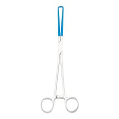 Tenaculum Forceps MedGyn 9-3/4 Inch Length OR / Surgical Grade Coated German Stainless Steel NonSterile Locking Finger Ring Handle Straight 1 X 1 Prongs EACH MK-1214579