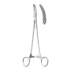 Needle Holder MedGyn Heaney 8-1/2 Inch Length Curved Serrated Jaws Finger Ring Handle Each MK-1214598