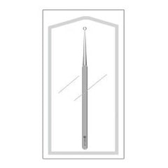 Ear Curette Econo™ 5-3/4 Inch Length Solid Round Handle Child / Medium Straight Ring Tip Case of 50 MK-1214685