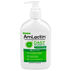Hand and Body Moisturizer Amlactin® Daily 14.1 oz. Pump Bottle Unscented Lotion , LOT DAILY MOISTURIZER 14.1OZ MK-1215064