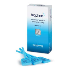 Equipment Tag AcuTrace Medical Instrument Tag Blue Plastic 10 per Box  F/TROPHON ACUTRACE (10/EA) MK-1215608