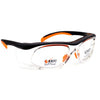 Prescription Safety Glasses SWRx Collection Titmus SW06 Side Shield Uncoated Clear Tint Orange / Black Frame Over Ear 57.16.125 MK-1215899