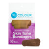 Waterproof Adhesive Strip Tru-Colour® Fabric Dark Brown 1 X 3 Inch Sterile MK-1216124