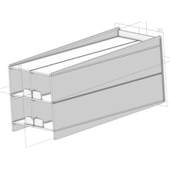 Catheter Rack Poltex 4 Capacity, Clear, 3/16 Inch Thick PETG For Use with Foley (indwelling) Catheter  W/TABS PETG MK-1216887
