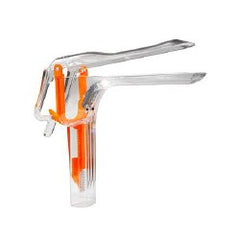 Vaginal Speculum ER-SPEC® Pederson NonSterile Office Grade Acrylic X-Large Double Blade Duckbill Disposable Built-In Light Source Box of 14 MK-1217248