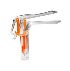 Vaginal Speculum ER-SPEC® Pederson Sterile Office Grade Acrylic Large Double Blade Duckbill Disposable Built-In Light Source Box of 12 MK-1217253