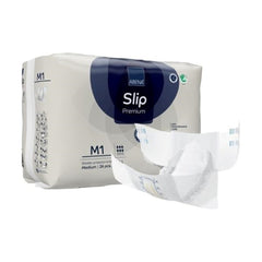 Incontinence Brief Abena® Slip Premium M1 Adult Medium Unisex Disposable Heavy Absorbency PREM ADLT M1 MED (26/PK 4PK/CS) MK-1218200