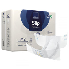 Incontinence Brief Abena® Slip Premium M2 Adult Medium Unisex Disposable Heavy Absorbency PREM ADLT M2 MED (24/PK 4PK/CS) MK-1218201