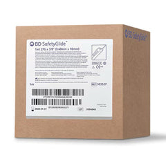 Safety Tuberculin Syringe with Needle SafetyGlide™ 1 mL 3/8 Inch 27 Gauge Sliding Safety Needle Regular Wall (100/BX 4BX/CS) MK-1218787