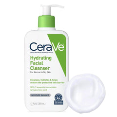Facial Cleanser CeraVe® Hydrating Lotion 12 oz. Pump Bottle Unscented MK-1218921