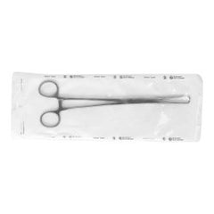 Tenaculum Forceps Miltex® Disposable Schroeder-Braun 9-3/4 Inch Length Floor / Office Grade Pakistani Stainless Steel Sterile Locking Finger Ring Handle Straight 1 X 1 Prongs BOX OF 25 MK-1219104