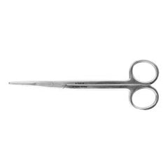 Dissecting Scissors Miltex® Disposable Metzenbaum-Lahey 5-1/2 Inch Length Floor / Office Grade Pakistani Stainless Steel Sterile Finger Ring Handle Straight Blunt Tip / Blunt Tip BOX OF 50 MK-1219113