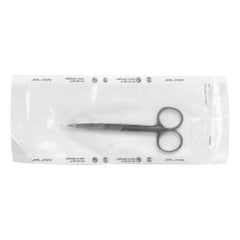 Operating Scissors Miltex® Disposable 4-1/2 Inch Length Floor / Office Grade Pakistani Stainless Steel Sterile Finger Ring Handle Straight Sharp Tip / Sharp Tip BOX OF 50 MK-1219115
