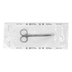Iris Scissors Miltex® Disposable 4-1/2 Inch Length Floor / Office Grade Pakistani Stainless Steel Sterile Finger Ring Handle Straight Sharp Tip / Sharp Tip BOX OF 50 MK-1219117
