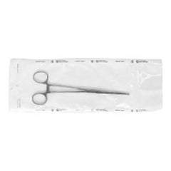 Hemostatic Forceps Miltex® Disposable Rochester-Pean 8 Inch Length Floor / Office Grade Pakistani Stainless Steel Sterile Locking Finger Ring Handle Curved Serrated Tips BOX OF 25 MK-1219132