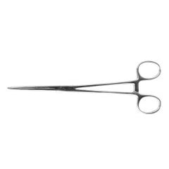 Hemostatic Forceps Miltex® Disposable Rochester-Pean 8 Inch Length Floor / Office Grade Pakistani Stainless Steel Sterile Locking Finger Ring Handle Curved Serrated Tips BOX OF 25 MK-1219132