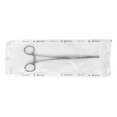 Hemostatic Forceps Miltex® Disposable Rochester-Pean 9 Inch Length Floor / Office Grade Pakistani Stainless Steel Sterile Locking Finger Ring Handle Curved Serrated Tips BOX OF 25 MK-1219133