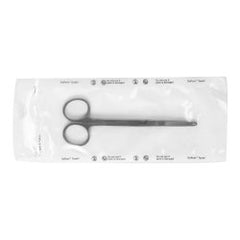 Stitch Scissors Miltex® Disposable Spencer-Littauer 5-1/2 Inch Length Floor / Office Grade Pakistani Stainless Steel Sterile Finger Ring Handle Straight Blunt Tip / Blunt Tip Box of 50 MK-1219150