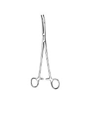 Thoracic Forceps Sklar® Sarot 9-1/2 Inch Length OR / Surgical Grade German Stainless Steel NonSterile Locking Finger Ring Handle Slightly Curved Serrated Tips EACH MK-1219822