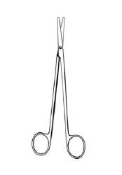 Dissecting Scissors Merit™ Metzenbaum-Nelson 9 Inch Length Floor / Office Grade Pakistani Stainless Steel NonSterile Finger Ring Handle Curved Blunt Tip / Blunt Tip EACH MK-1220550