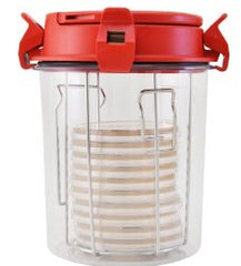 Laboratory Jar AneroJar™ Low Profile / Wide Mouth Polycarbonate 2.5 Liter EACH MK-1222289