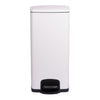 Trash Can McKesson 32 Quart / 8 gal. White Metal Square STEP-ON SQ METAL WHT32QT MK-1223678
