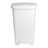 Trash Can McKesson 52 Quart / 13 gal. White Plastic Rectangular  STEP-ON RECTGL PLAS WHT 52QT MK-1223698