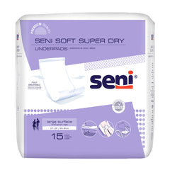 Disposable Underpad Seni® Soft Super Dry 23 X 35 Inch Cellulose Pulp Light Absorbency (15/PK 4PK/CS) MK-1223798