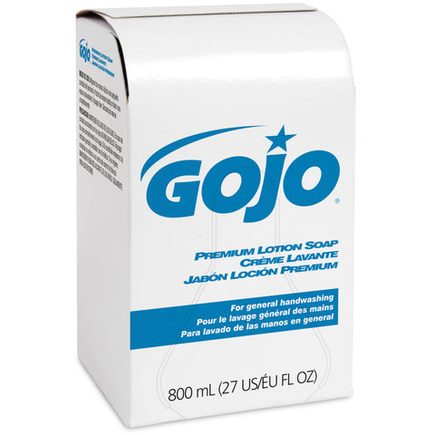 Soap GOJO® Premium Lotion 800 mL Dispenser Refill Bag Waterfall Scent (12/CS) MK-1223904