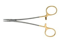 Micro Needle Holder BR Surgical Ryder 5-1/8 Inch Length Serrated Tips Finger Ring Handle Each MK-1224748