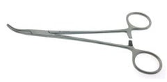 Hemostatic Forceps Hermann Medizintechnik Baby Adson 7-1/4 Inch Length OR / Surgical Grade German Stainless Steel NonSterile Locking Finger Ring Handle Curved Serrated Tips EACH MK-1224752