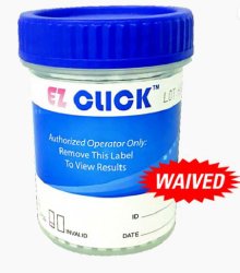 Drugs of Abuse Test Kit EZ Click™ AMP, BAR, BUP, BZO, COC, mAMP/MET, MDMA, MOR, MET, OXY, PCP, THC (pH, Oxidants, SG) 25 Tests CLIA Waived Box of 25 MK-1225297
