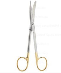 Operating Scissors Vital® 5-3/4 Inch Length OR / Surgical Grade German Stainless Steel / Stellite NonSterile Finger Ring Handle Straight Sharp Tip / Blunt Tip EACH MK-1225299