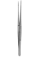 Dressing Forceps V. Mueller® Potts-Smith 8-1/4 Inch Length OR / Surgical Grade German Stainless Steel NonSterile NonLocking Thumb Handle Straight Fine, Serrated Tips EACH MK-1225300