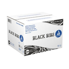 McKesson Dental Bib 13 x 18 Inch Black NonSterile  BLK 17 3/4"X12 7/8" (500/CS) MK-1225384