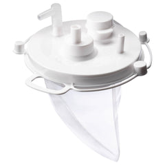 Suction Canister Liner QUICK-FIT™ 1000 cc Pour Lid  W/LIDWHT 1000CC (50/CS) MK-1225421