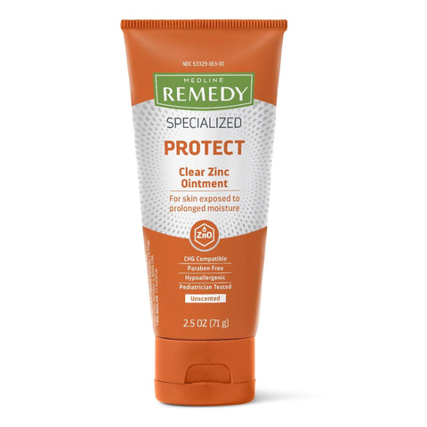 Skin Protectant Medline Remedy® Specialized Protect 2.5 oz. Tube Unscented Ointment CHG Compatible (24/CS) MK-1225511