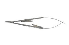 Needle Holder BR Surgical Castroviejo 5-1/2 Inch Length Straight Serrated Tips Thumb Handle Each MK-1226197