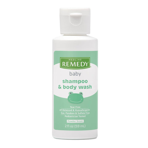Baby Shampoo and Body Wash Remedy® 2 oz. Flip Top Bottle Fresh Linen Scent  REMEDY SCENTED 2OZ (144/CS) MK-1226931