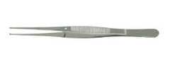 Tissue Forceps BR Surgical Semken 6 Inch Length OR / Surgical Grade German Stainless Steel NonSterile NonLocking Thumb Handle Straight 1 X 2 Teeth EACH MK-1227873