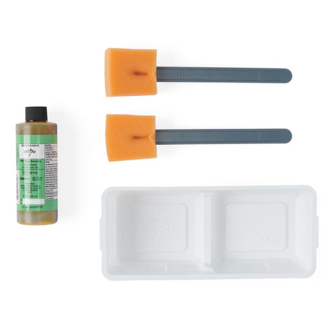 Wet Skin Scrub Tray Medline STICK, PAINT SPONGE PVP STR W/SOL 8" (20/CS) MK-1227886